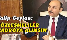 Sözleşmeliler Kadroya Alınsın!