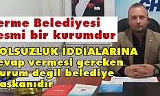 Tarme Belediye Başkanı Yolsuzluk İddialarına Cevap Vermelidir