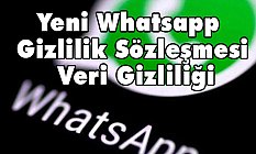 Yeni Whatsapp Gizlilik Sözleşmesi Veri Gizliliği