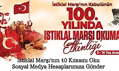 Canik'te İstiklal Marşı Okuma Etkinliği