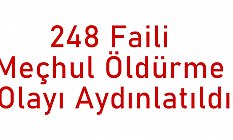248 Faili Meçhul Öldürme Olayı Aydınlatıldı