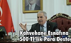 Başkan Demirtaş, Kahvehane Esnafına 500 Tl’lik Para Desteği Verdi