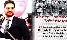 BTP’den Çanakkale Zaferi mesajı