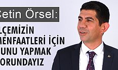 Çetin Örsel, Belediyemizin Başarılı Olması Bizi Mutlu Eder