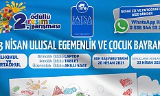 Fatsa Belediyesi, 23 Nisan Ödüllü İkinci Resim Yarışması Düzenliyor