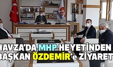 MHP heyeti Havza Belediye Başkanı Özdemir’i ziyaret etti