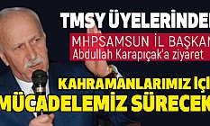 MHP Samsun İl Başkanı Karapıçak'a TMSY Üyelerinden Ziyaret