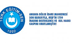 Ankara bölge idare mahkemesi son kararıyla kul hakkı gaspını onaylamıştır!