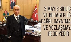 Bahçeli, 3 Mayıs esasen milliyetçi Türk gençliğinin diriliş ve uyanışıdır