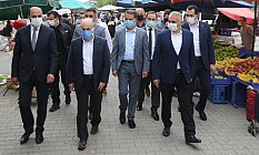 Samsun protokolünden Atakum’da pazar denetimi