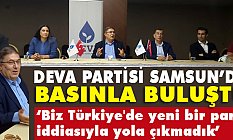 DEVA Partisi Samsun'da 'Tanışma Etkinliği' Gerçekleştirdi