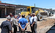 Havza’da sanayi sitesinde altyapı ve yol çalışması başladı