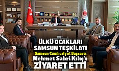 Ülkü Ocakları Samsun Teşkilatı Başsavcı Mehmet Sabri Kılıç'ı Ziyaret Etti