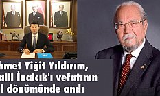 Ahmet Yiğit Yıldırım, Halil İnalcık'ı vefatının yıl dönümünde andı