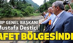 BBP Genel Başkanı Mustafa Destici, Afet Bölgesi Rize'de
