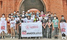 'Biz Anadoluyuz' projesi kapsamında Kastamonulu gençler Samsun'u gezdi