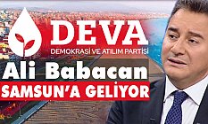 DEVA Partisi Lideri Ali Babacan Samsun'a Geliyor!