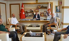 Kasapoğlu, Havza Belediye Başkanı Sebahattin Özdemir’i makamında ziyaret etti.