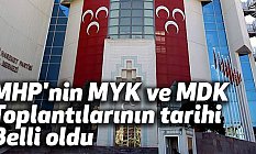 MHP, MYK ve MDK toplantılarının tarihini açıkladı