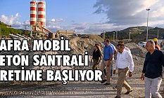Bafra Mobil Beton Santrali üretime başlıyor