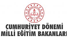 Cumhuriyet Tarihi millî eğitim bakanları Kim?