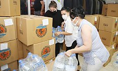 Destek paketlerinin yer aldığı dayanışma TIR’ı Atakum'dan yola çıktı