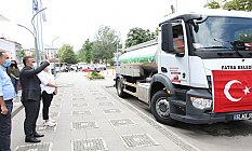 Fatsa Belediyesinden Yangın Bölgesine Arazöz Desteği