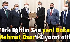 Türk Eğitim Sen'den Bakan Mahmut Özer'e Ziyaret