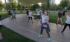 Manisa'da Zumba ve Aerobik Egzersizleri ile Dikkat Çekildi