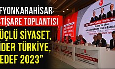 Semih Yalçın, Afyonkarahisar İstişare Toplantısında Konuştu