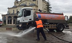Fatsa'da Camilerde Dezenfektan Çalışması