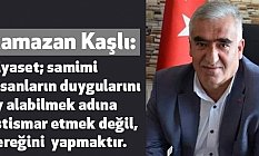 MHP Aksaray Milletvekili Ramazan Kaşlı: CHP istismar siyaseti Yapıyor