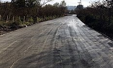 Salıpazarı'nda Beton Yol Çalışmaları Devam Ediyor