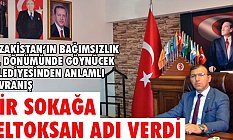 Göynücek Belediyesi bir Sokağa Jeltoksan Adını Verdi