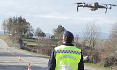 Havza'da jandarmadan drone destekli denetim