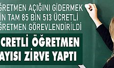 Ücretli Öğretmen Sayısı Zirvede
