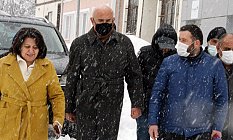 Yılmaz, Kar Etkisi Altında Olan Kavak ve Ladik'i Ziyaret Etti