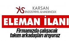 Karsan Endüstiriyel Madencilik 5000 Lira Maaşlı Eleman Alacak