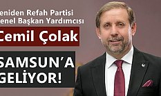 Yeniden Refah Partisi Genel Başkan Yardımcısı Cemil Çolak Atakum'a Geliyor