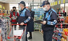 ZABITA EKİPLERİNDEN MARKETLERDE FİYAT ETİKETİ DENETİMİ