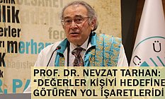 Tarhan: Değerler kişiyi hedefine götüren yol işaretleridir