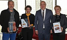 İzmir Gazeteciler Cemiyeti Yönetiminden Başkan Ergün'e Ziyaret
