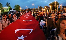Çarşamba'da Fener Alayı Yürüyüşü düzenlendi