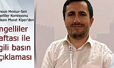 Murat Kiper'den Engelliler haftası ile ilgili Açıklama