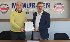 SAMKA güvenlik ile Memur Sen İl Başkanı Hamdi Yıldız arasında protokol