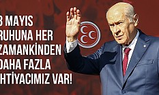 Devlet Bahçeli: 3 Mayıs Cemre Gibi Düşüşünün de Miladıdır