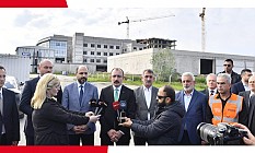Muş, Tekkeköy Devlet Hastanesi inşaatında incelemede bulundu: