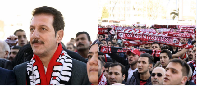 samsunspor meydanlara indi